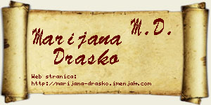 Marijana Draško vizit kartica